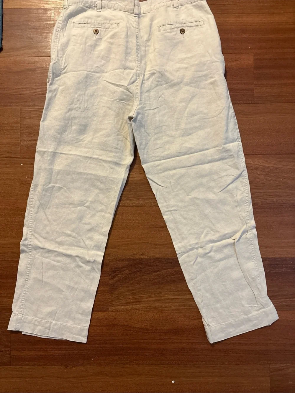 Jos. A. Bank Men's Size 38 Beige Beach Vacation 100% Linen Pants